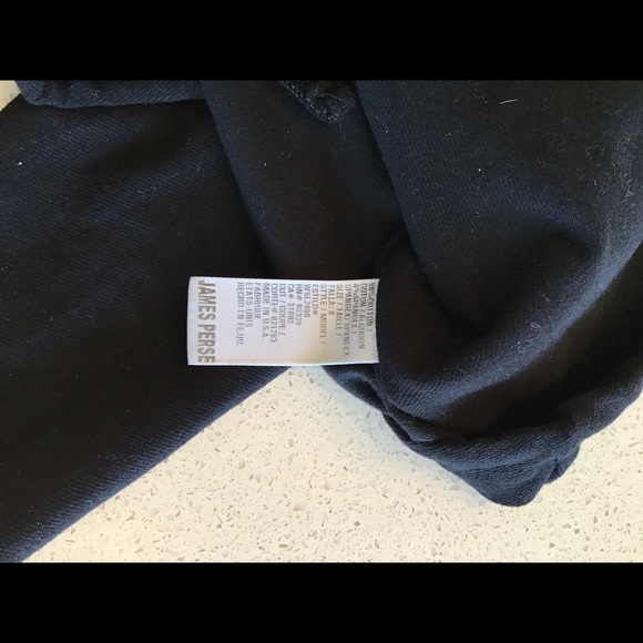 WSL2886 JAMES PERSE Soft Drape Knit Twill Moto Jacket - Picture 6 of 8